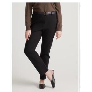 Quince Ultra-Stretch Ponte Straight Leg 4 Pocket Pants Women's Sz M‎ 30x28 New